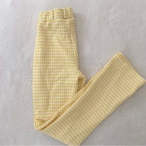 Urban Outfitters yellow and white gingham pants